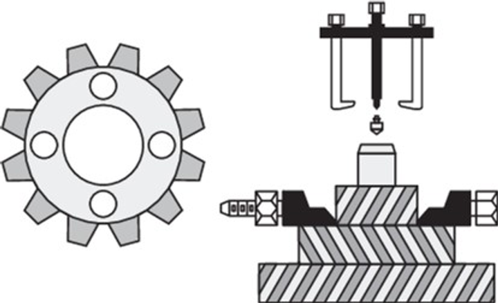 Ściągacz dwuramienny Yato i separator zakres 35-150 mm YT-0641 (5906083906411) - obraz 8