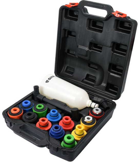 Lejek do oleju Yato z adapterami YT-06919 15 elementów (5906083048913) - obraz 2