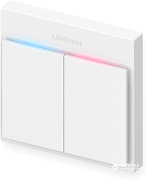 Умный выключатель двухклавишный LifeSmart Blend Light Switch Белый ...