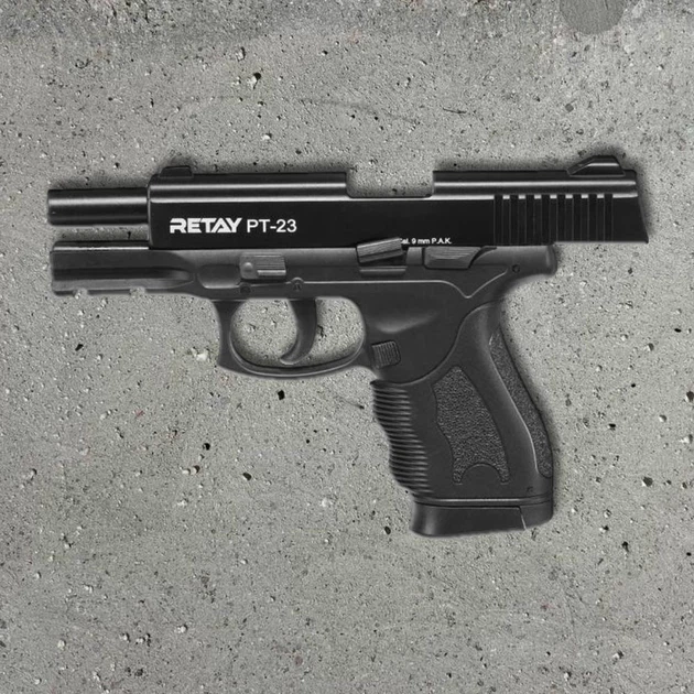 Стартовий пістолет Retay PT23 black (Taurus 24/7) + патрони 25шт + кейс - изображение 3