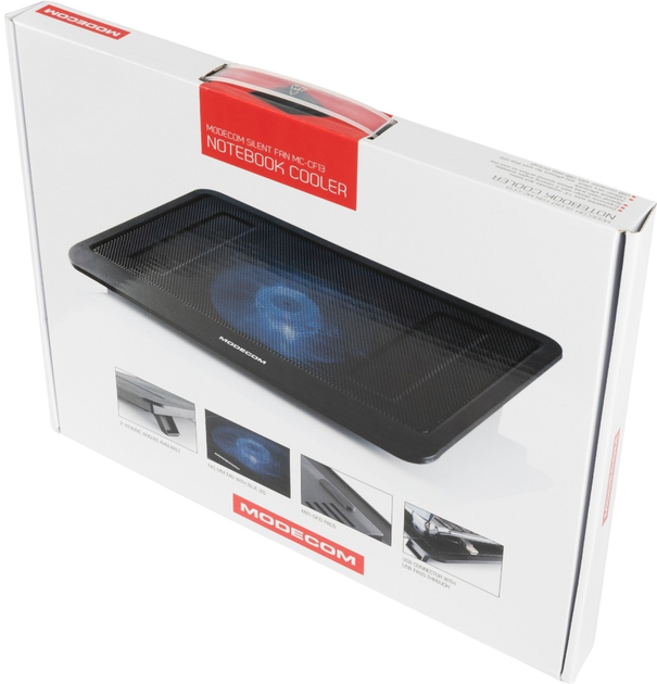 Підставка для ноутбука Modecom MC-CF13 Silent Fan Black (PL-MC-CF-13) - зображення 9