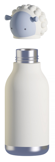 Butelka termiczna ze słomką Asobu Bestie Owca 460 ml (842591054556) - obraz 2