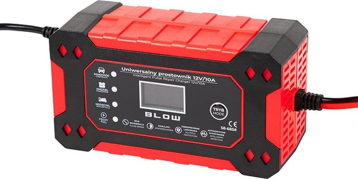 Автоматичний зарядний пристрій Blow 58-685 12В/10А (5900804141327) - зображення 2