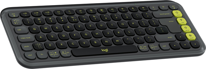 Klawiatura bezprzewodowa Logitech POP Icon Keys Wireless Graphite-Green (920-013071) - obraz 2