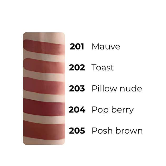 Помада для губ матовая Parisa Cosmetics Stay Matte матовая L-08, 201 Mauve Кофейная - изображение 3