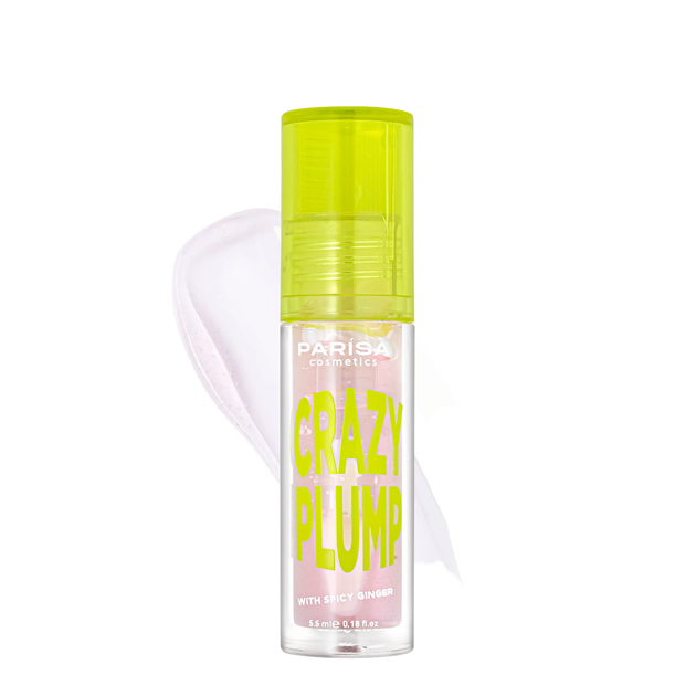 Блиск-плампер для об'єму губ Parisa Cosmetics Crazy Plump, 101 Clear plump Прозорий, 5,5 мл - изображение 2