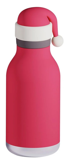 Butelka termiczna ze słomką Asobu Bestie Mikołaj 460 ml (842591054815) - obraz 1