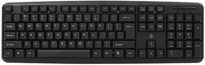 Клавіатура дротова Accura Vista USB Black (ACC-K1411) - зображення 1