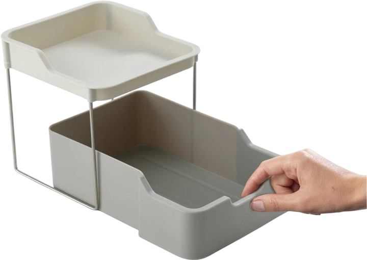 Organizer Joseph Joseph Duo 2-poziomowy regulowany szary (5028420006698) - obraz 2