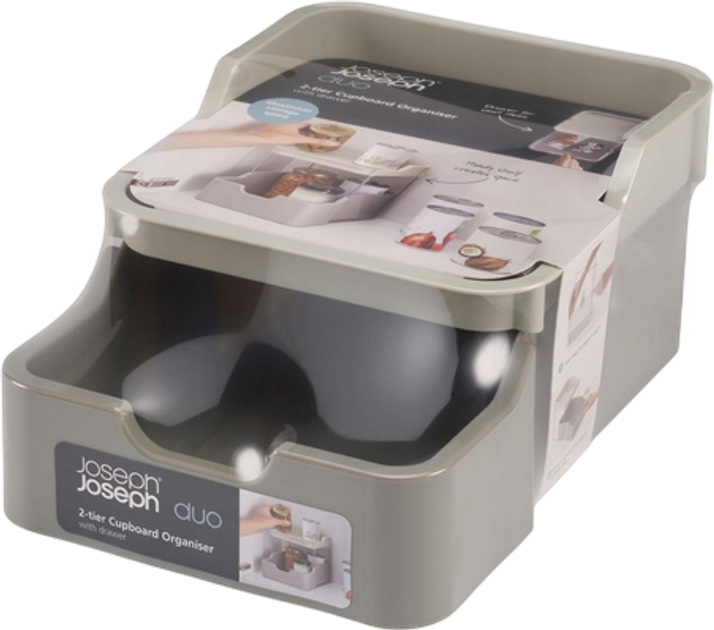 Organizer Joseph Joseph Duo 2-poziomowy regulowany szary (5028420006698) - obraz 6