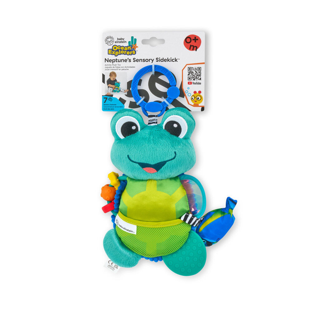 Sensoryczna zabawka zawieszka zolw Baby Einstein Sensory Sidekick Neptuna 0m+ (74451131569) - obraz 3