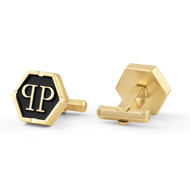 Чоловічі запонки Philipp Plein HEXAGON Ppj9aa09cu Золотистий - Фото 3 Чоловічі запонки Philipp Plein HEXAGON Ppj9aa09cu Золотистий - зображення 3