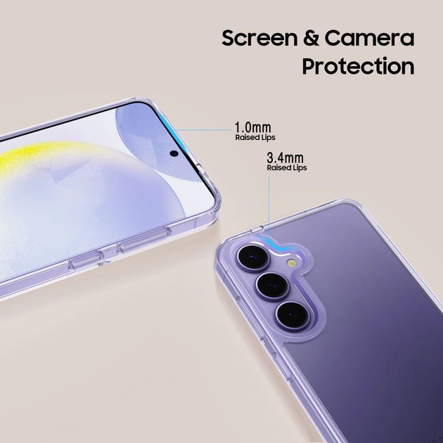 Etui Tech-Protect Flexair Hybrid do Samsung Galaxy S25 Edge Clear (5906302363636) - obraz 3