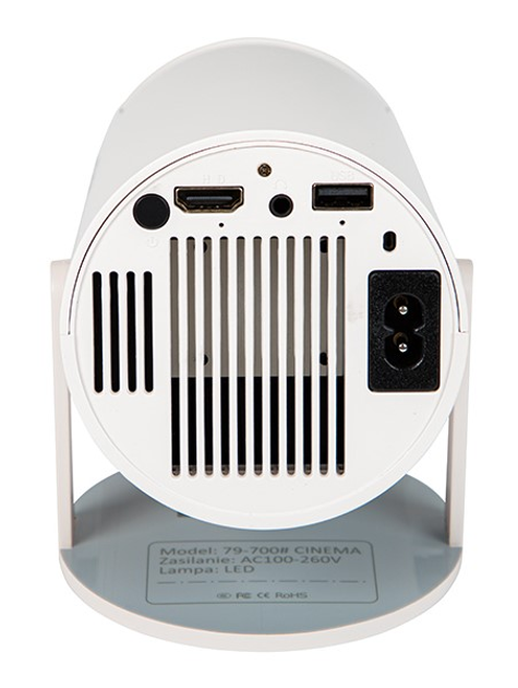 Проектор портативний BLOW Cinema AndroidTV HD White (79-700#) - зображення 2