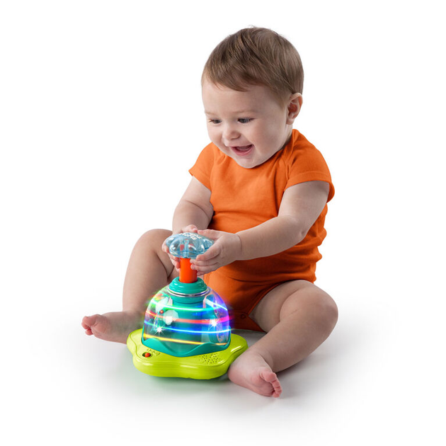 Інтерактивна іграшка Bright Starts Press & Glow Spinner 6m+ (74451100428) - зображення 2