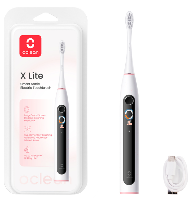 Електрична зубна щітка Oclean X Lite Grey (6970810555981) - зображення 1