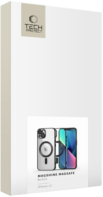 Etui Tech-Protect Magshine Magsafe do Apple iPhone 13 Black (9490713935477) - obraz 2
