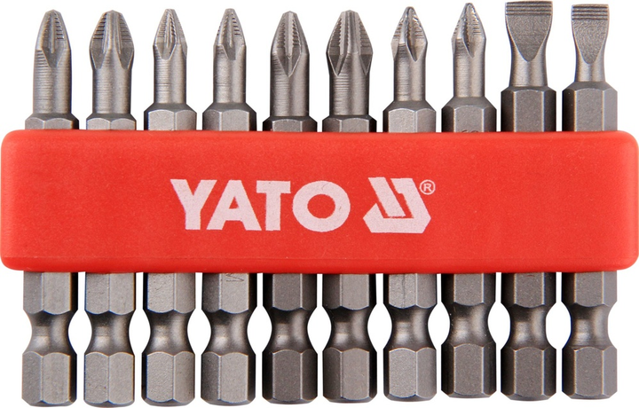 Набір відкруткових насадок YATO 1/4" 50 мм 10 шт. (YT-0483) - зображення 1