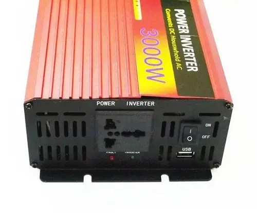 Автомобільний інвертор 12V → 220V 3000W AR з охолодженням, захистом і сигналом низької напруги - зображення 3