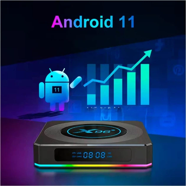 Android TV приставка Amlogic TV BOX X96x4 Air S905X4 4GB RAM 64GB ROM - Фото 10 Android TV приставка Amlogic TV BOX X96x4 Air S905X4 4GB RAM 64GB ROM - зображення 10