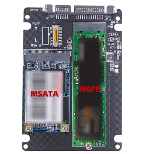 Карман переходник для SSD M.2 NGFF MSATA to Sata 3 3.0 Black (500117) - Фото 4 Карман переходник для SSD M.2 NGFF MSATA to Sata 3 3.0 Black (500117) - изображение 4