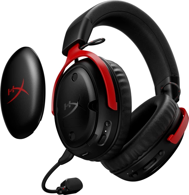 Навушники HyperX Cloud III S Wireless Black-Red (A59Z0AA) - зображення 7