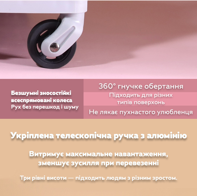 Рюкзак-візок для тварин з прозорими стінками та колесами CP-306 Синій (JDT-0848208) - Фото 4 Рюкзак-візок для тварин з прозорими стінками та колесами CP-306 Синій (JDT-0848208) - зображення 4
