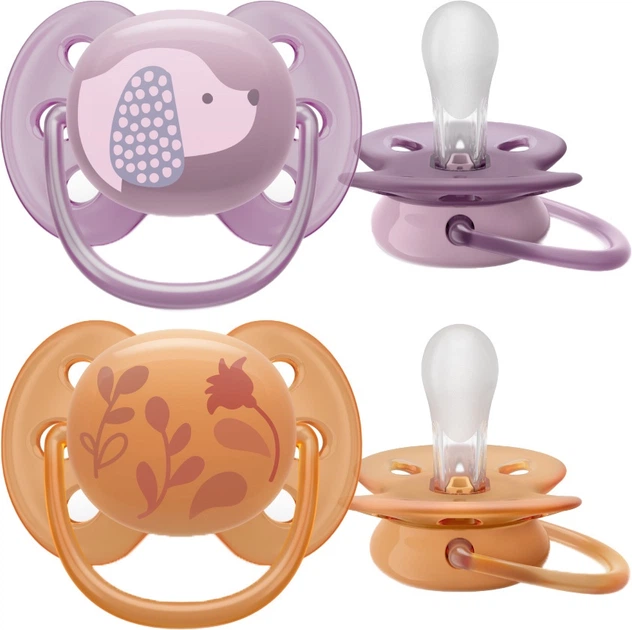 Пустушка ортодонтична Philips AVENT Ultra Soft 6-18м 2 шт SCF091/18 (8720689016735) - зображення 2
