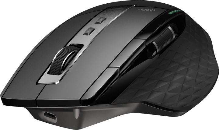 Миша Rapoo MT750S Wireless/Bluetooth Black (6940056186706) - зображення 2