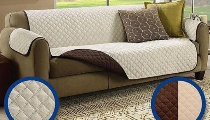Покрывало накидка на диван Couch Coat двусторонний, коричневый - Фото 9 Покрывало накидка на диван Couch Coat двусторонний, коричневый - изображение 9