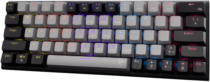 Klawiatura przewodowa White Shark Wakizashi 2 USB RGB Grey-Black (3858894506903) - obraz 2