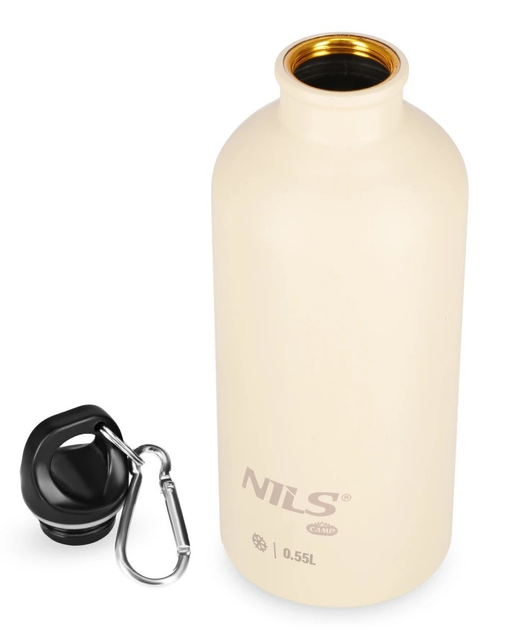 Butelka turystyczna Nils Camp NC3801 550 ml Beżowa (5908261682469) - obraz 2