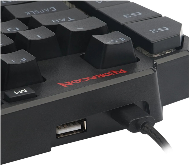 Klawiatura przewodowa Redragon K585 DITI One-Handed RGB Black (6950376774385) - obraz 8