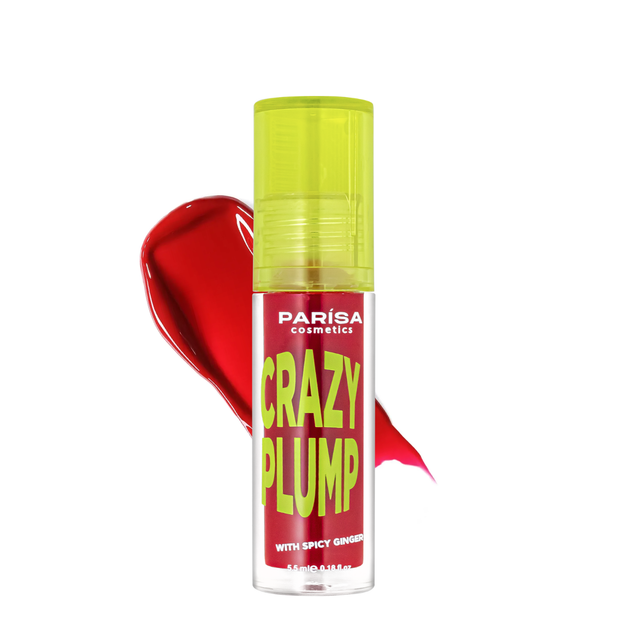 Блиск-плампер для об'єму губ Parisa Cosmetics Crazy Plump, 5,5 мл, 106 Iconic red Червоний - Фото 2 Блиск-плампер для об'єму губ Parisa Cosmetics Crazy Plump, 5,5 мл, 106 Iconic red Червоний - изображение 2