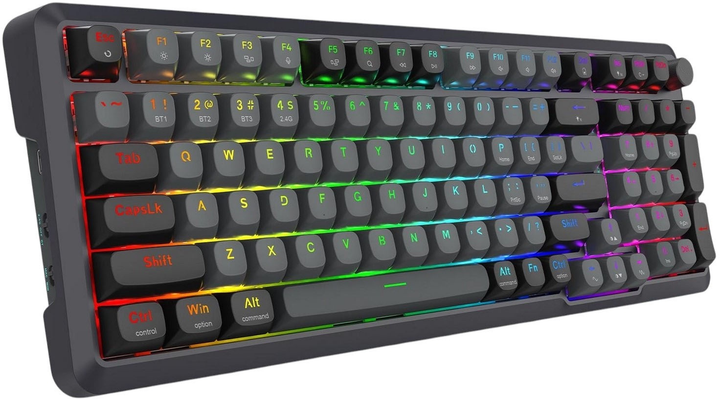 Klawiatura przewodowa Redragon Bragi Pro K688 RGB Grey (6950376725387) - obraz 2