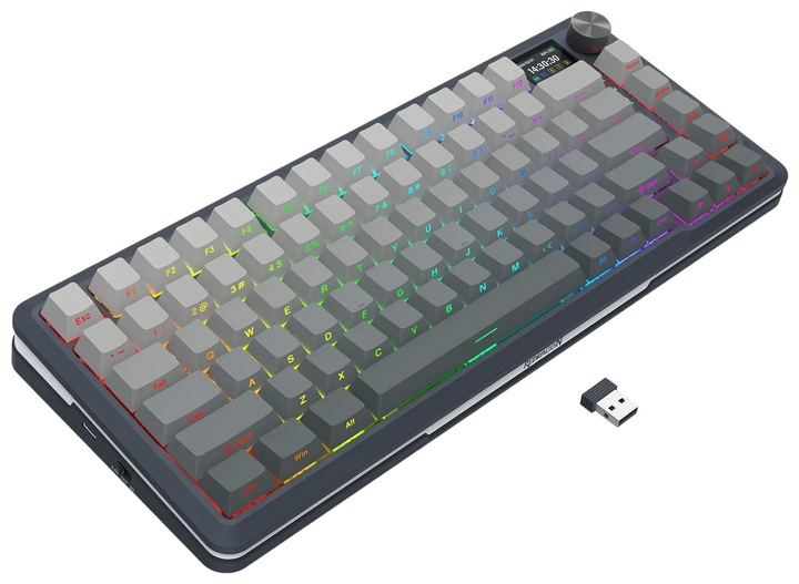 Клавіатура дротова Redragon K708 Pro RGB Grey (6950376727251) - зображення 5