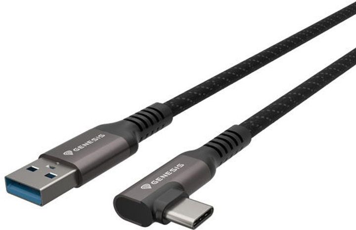 Kabel Genesis USB-C - USB-A 3.2 PD 15W 5.0m Black (NVC-2221) - obraz 2