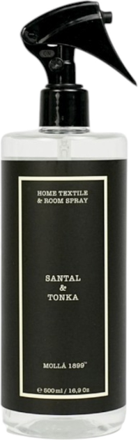 Spray zapachowy Cereria Molla Santal and Tonka 500 ml (8424405010327) - obraz 1