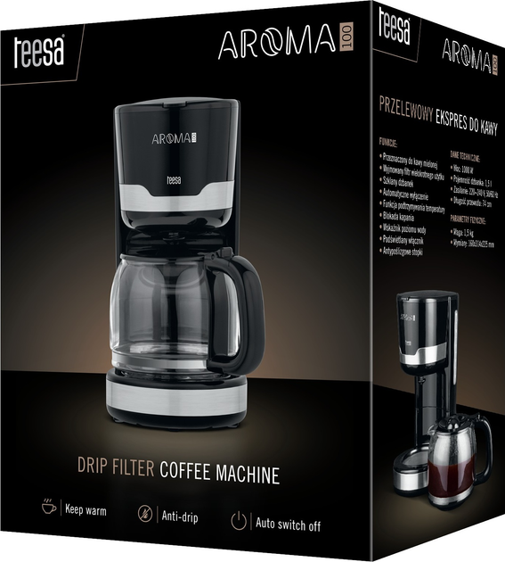 Ekspres przelewowy Teesa Aroma 100 (TSA4006) - obraz 5