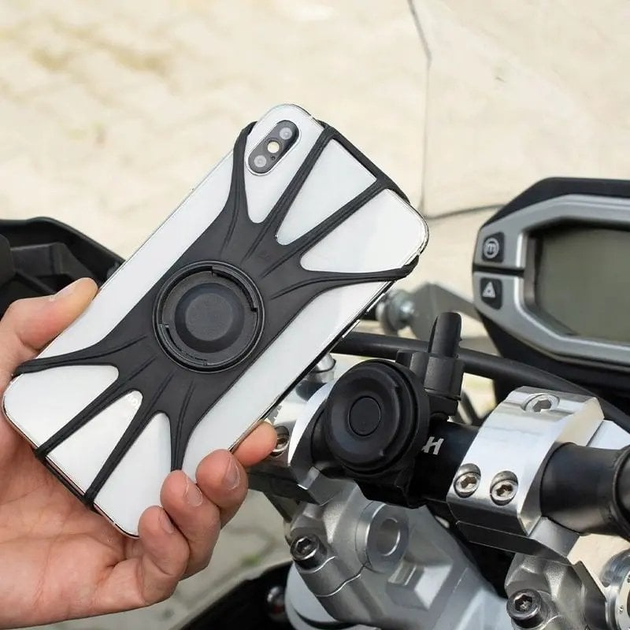 Uchwyt rowerowy do telefonu Fixed Bikee 2 Black (8591680123353) - obraz 15