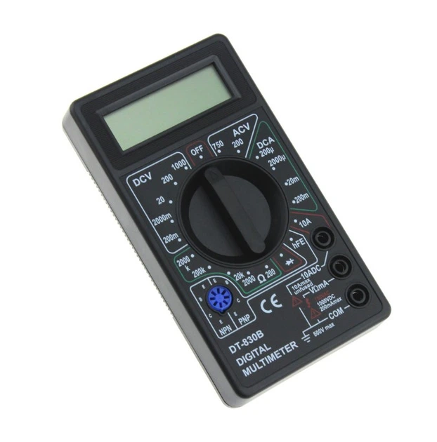 Цифровий мультиметр з індикатором с защитой от перегрузок DT 830B цифровой вольтметр тестер + Щупы 9V - Фото 4 Цифровий мультиметр з індикатором с защитой от перегрузок DT 830B цифровой вольтметр тестер + Щупы 9V - изображение 4