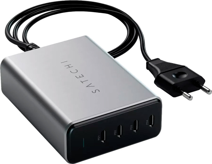 Ładowarka Satechi GaN 165W 4 x USB-C Grey (ST-UC165GM-EU) - obraz 2