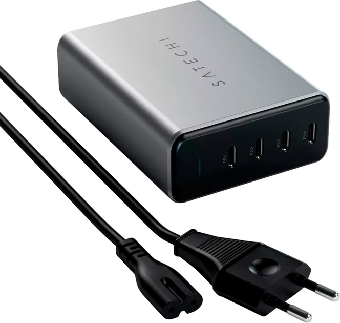 Ładowarka Satechi GaN 165W 4 x USB-C Grey (ST-UC165GM-EU) - obraz 3