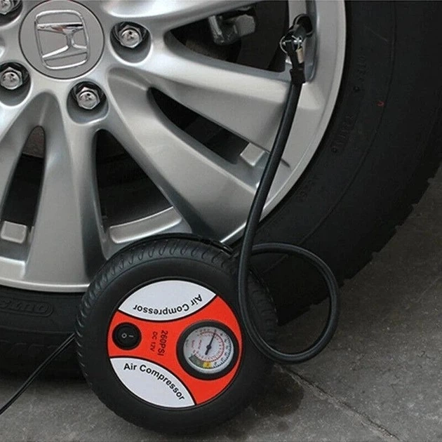 Автомобильный насос компрессор Air Compressor DC-12V, Компрессор красный air compressor (red) - изображение 4