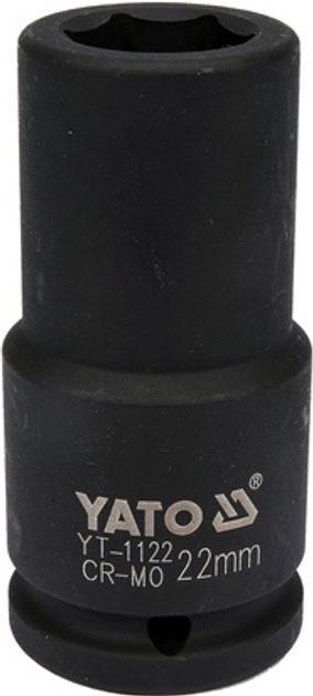 Nasadka udarowa YATO sześciokątna przedłużona 3/4" 22 mm (YT-1122) - obraz 1