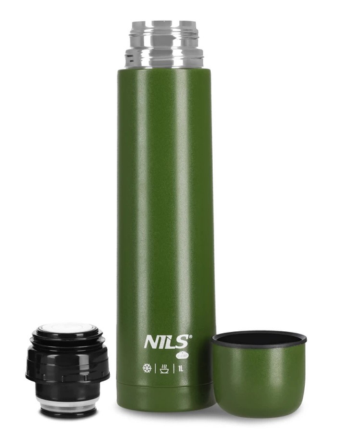 Термос туристичний NILS CAMP NC3804 1000 мл Зелений (5908261682544) - зображення 3