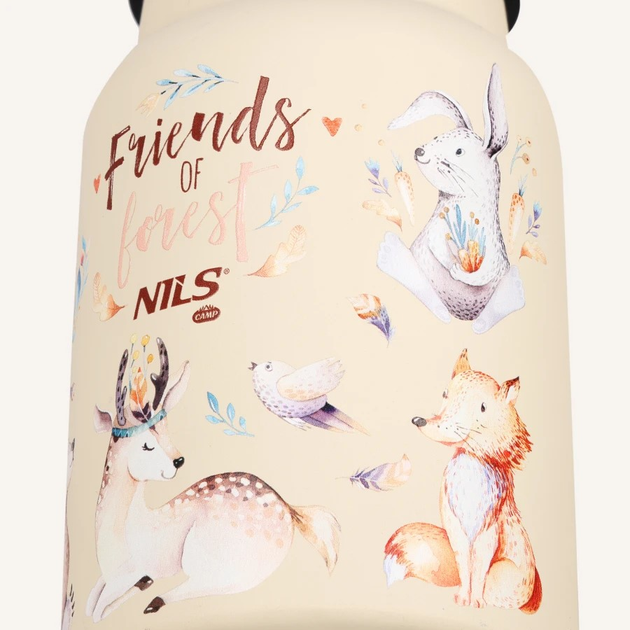 Butelka turystyczna Nils Camp Friends of forest NC3806 520 ml  (5908261682582) - obraz 4
