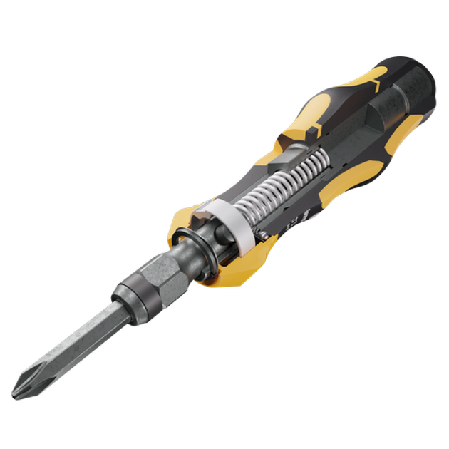 Ударно-поворотная отвертка Wera Kraftform Kompakt 900 Set 1 16 ед. (05018110001) - изображение 4