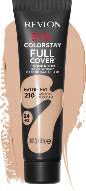 Podkład matujący Revlon ColorStay Full Cover 210 Sand Beige 30 ml (309970107949) - obraz 2