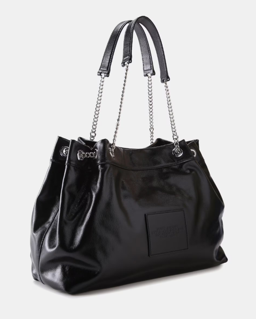 Женская кожаная сумка Marc Jacobs The Large Chain Sack Bag, чёрная - изображение 2